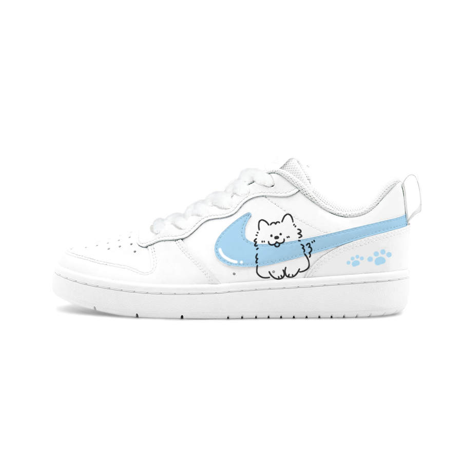 Nike Nike Court Borough Big Fish Manufacturing, Fleece Puppy Leather Abrasion Resistant Breathable Low top Skateboard Shoes