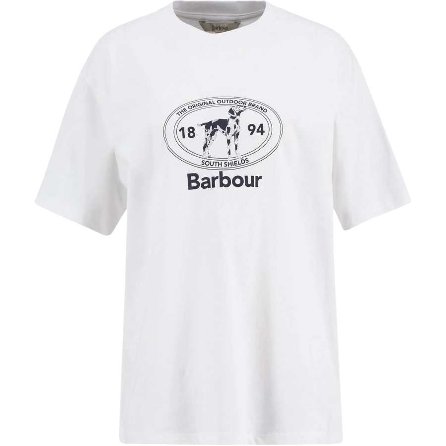 BARBOUR Drop Shoulder Sleeve T Shirt Women's