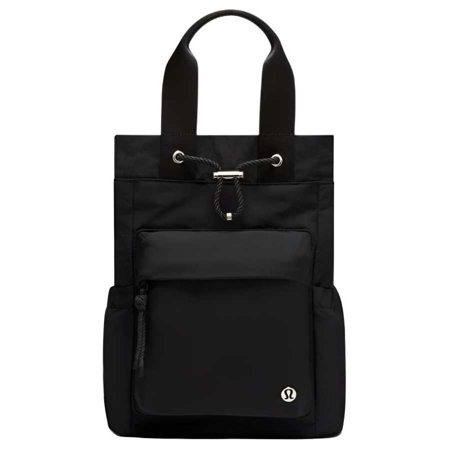 Lululemon Nylon Bucket Bag Handbag Small Unisex Black