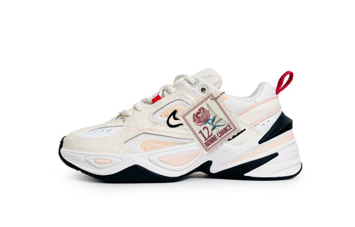 Nike Nike M2K Tekno Rose Girlish Low top Chunky Sneakers Women's Ecru