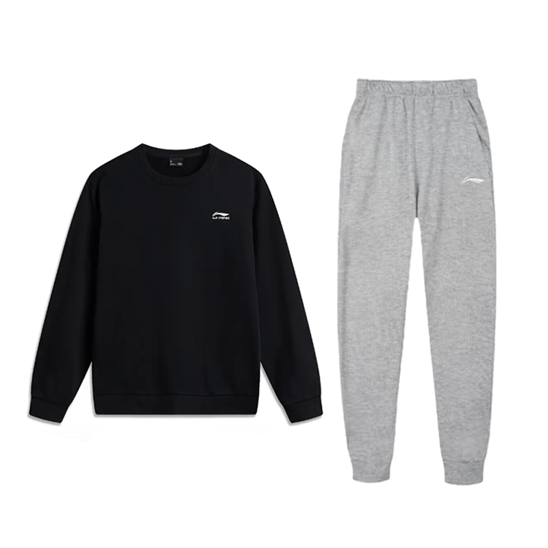 Li-Ning Li Ning Casual Sportswear Unisex Black+Heather Gray