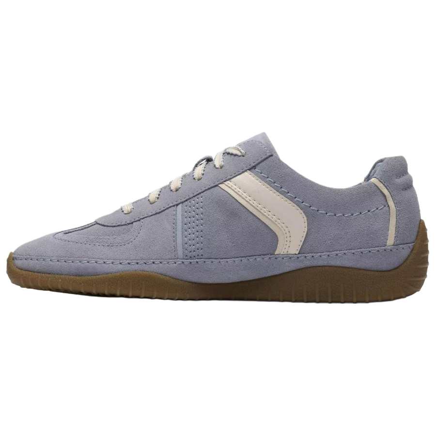 Clarks Meridor Suede Low top Casual Shoes Women's Light Blue