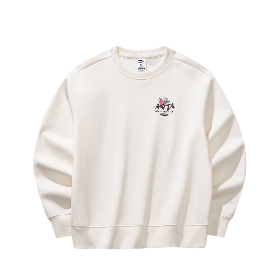 Anta Sweatshirt Women's Warm Jade White