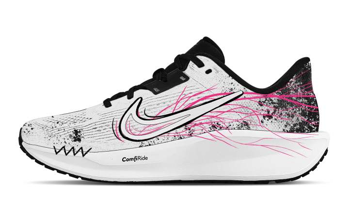 Nike Nike Quest 6 Rebound Low top Casual City Commuting Training Running Shoes Men's Black White Pink