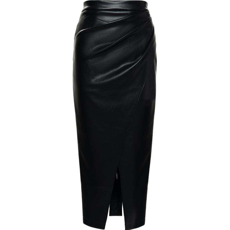 PINKO SS26 Leather Long Skirt Women's
