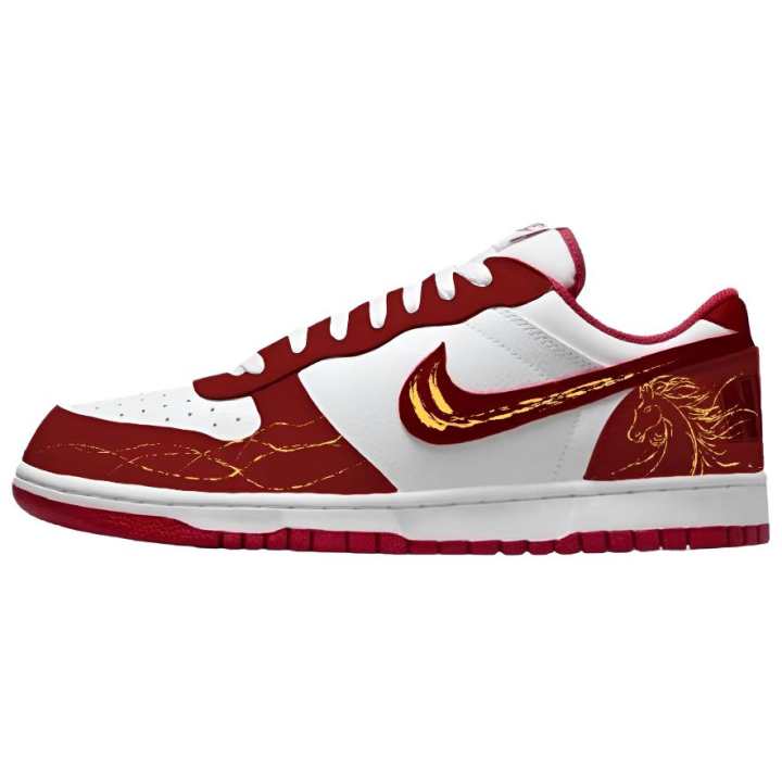 Nike Nike Big Auspicious Horse With Golden Wealth Cushioning Abrasion Resistant Lightweight Breathable Low top
