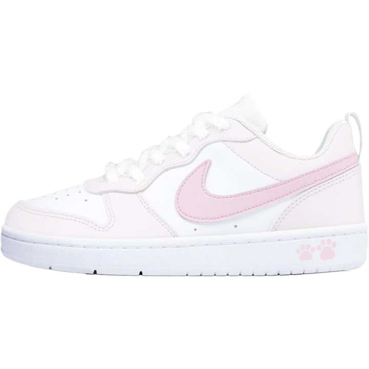 Nike Nike Court Borough Light Pink Paw Low top Skateboard Shoes Pink Unisex