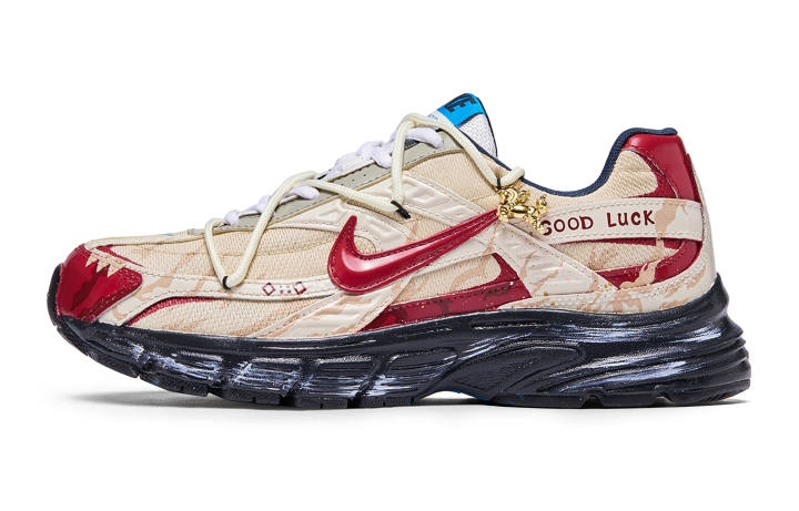 Nike Nike Initiator Abrasion Resistant Low top Casual Running Shoes Men's Beige Red