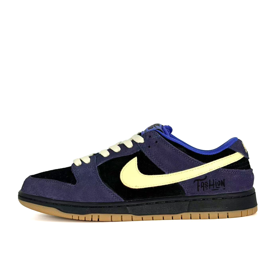 Nike Nike Dunk SB Fashion Abrasion Resistant Breathable Slip Resistant Skateboard Shoes Unisex Black Gray Blue Low top