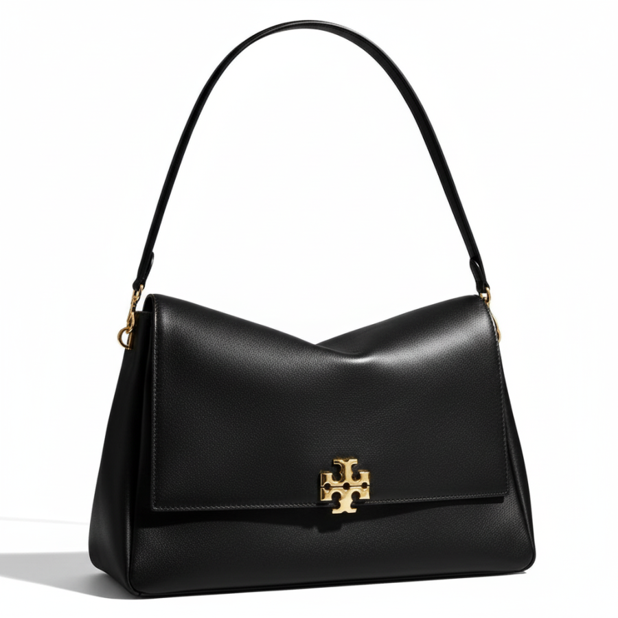 TORY BURCH Cow Leather Shoulder Bag Large Women's Black