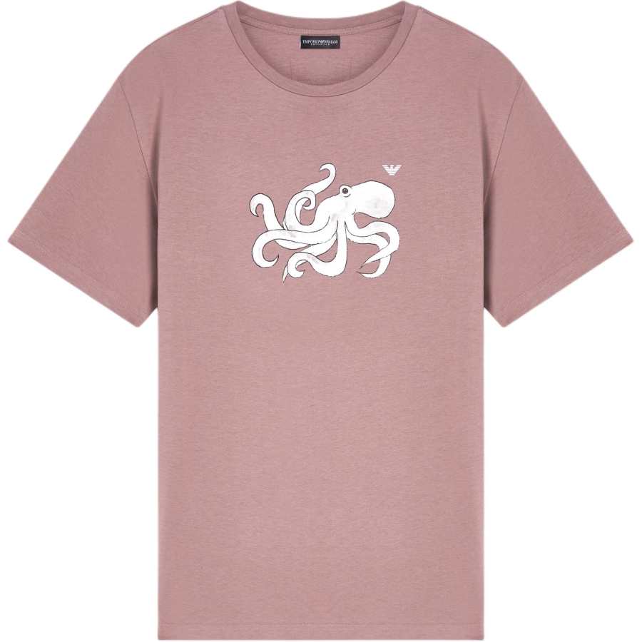 EMPORIO ARMANI T Shirts Men's Pink Crew Neck Moderate