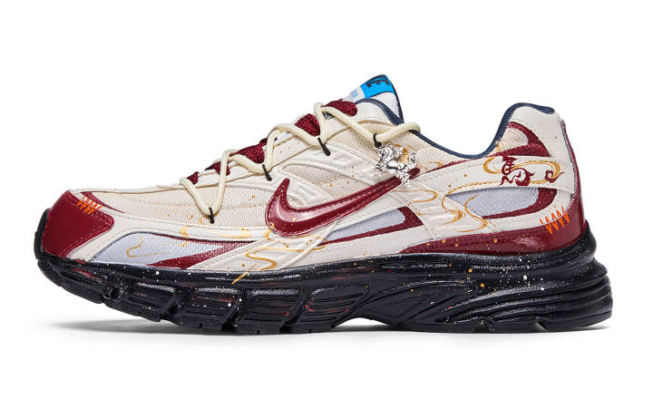 Nike Nike Initiator Abrasion Resistant Low top Casual Running Shoes Men's Beige Red