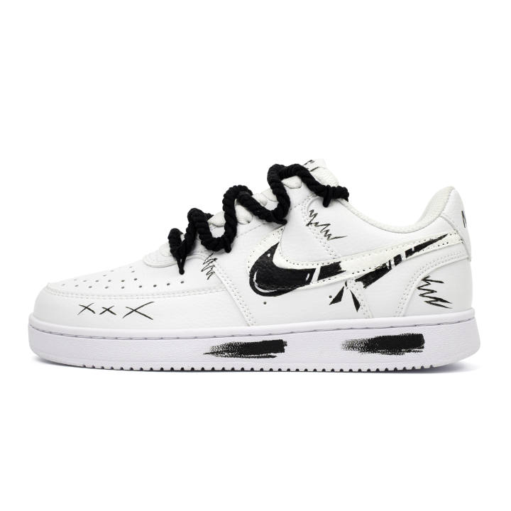 Nike Nike Court Vision 1 Broken Hook 2.0 Cushioning Abrasion Resistant Slip Resistant Low top Skateboard Shoes Unisex
