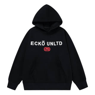 Ecko Sweatshirts Unisex Black Hooded Moderate Regular