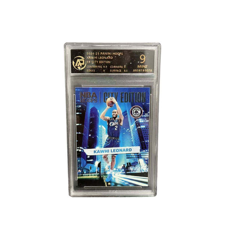 PANINI Hoops Kawhi Leonard, Blue City T Shirt, Classic Collection Graded Cards 1 Pc