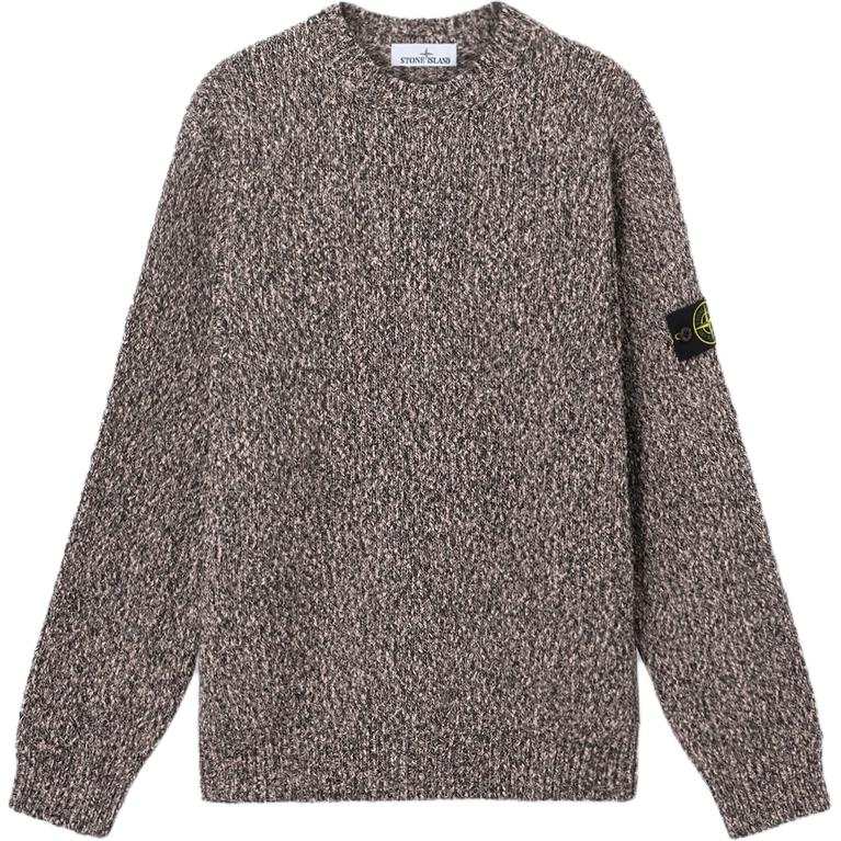 Stone Island logo-patch crew-neck sweater