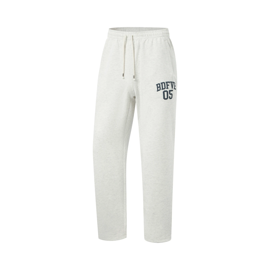 Li-Ning Li Ning Casual Pants Men's Heather Gray Mist White Moderate Straight Fit Pants