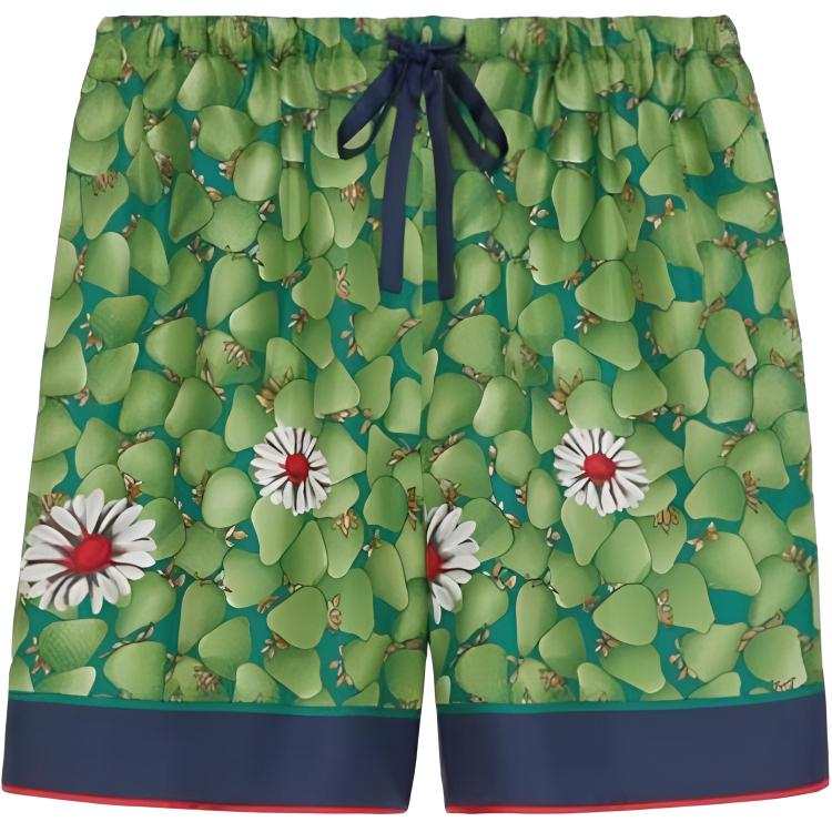 GUCCI Casual Shorts Women's Green Moderate