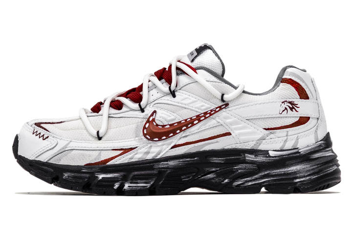 Nike Nike Initiator Leather, Textile Abrasion Resistant Slip Resistant Low top Casual Running Shoes Men's Red White
