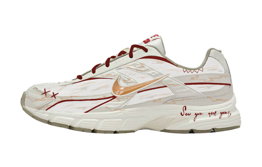 Nike Nike Initiator Cushioning Slip Resistant Abrasion Resistant Low top Casual Running Shoes Men's White Brown