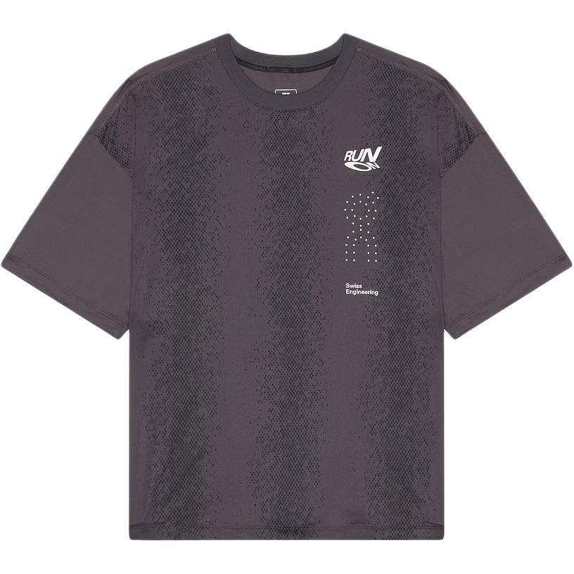 On On Performance T Shirts Men's Iron Cyan Crew Neck