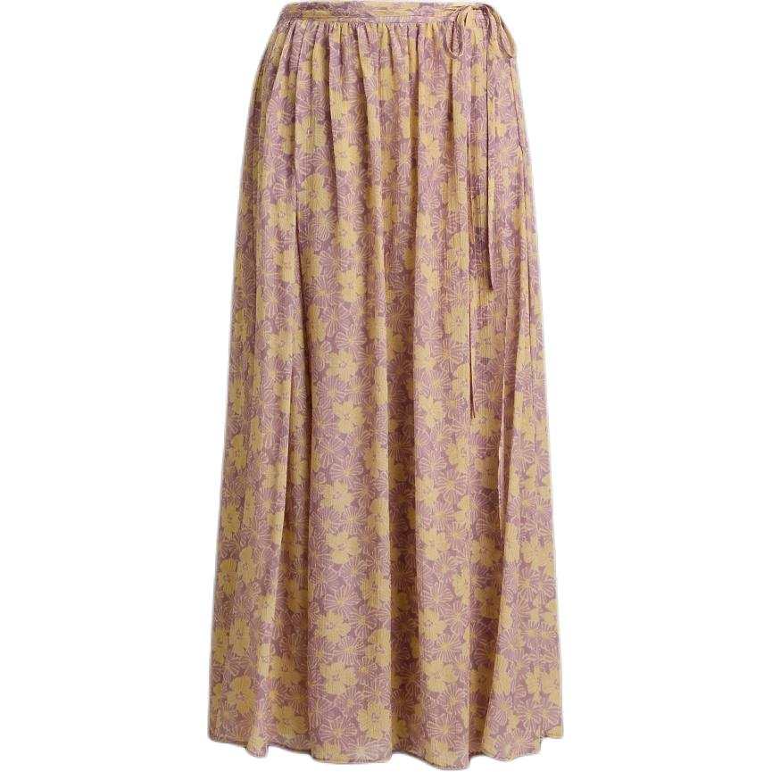 Polo Ralph Lauren floral-print crinkled skirt