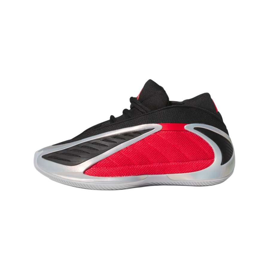 Adidas Adidas Slip Resistant Abrasion Resistant Low top Children's Basketball Shoes Silver Red Black Teenagers