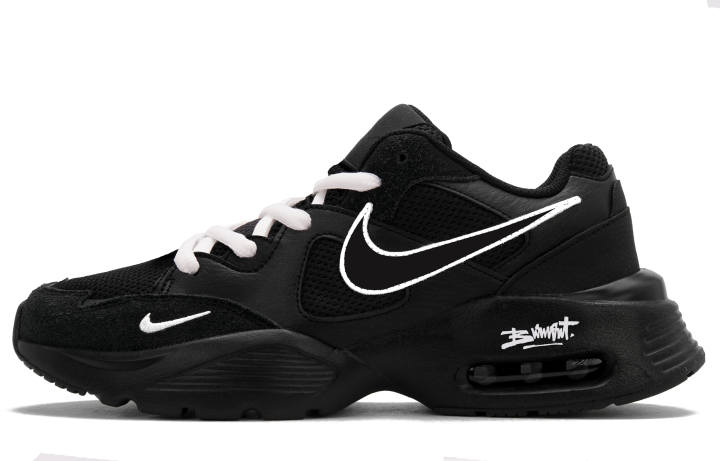 Nike Nike Air Max Fusion Low top Running Shoes Unisex Black White