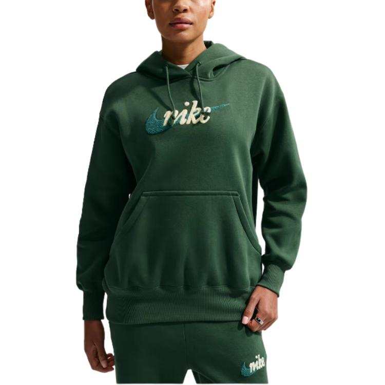 Nike Nike Sweatshirts Women's Green Hooded Moderate