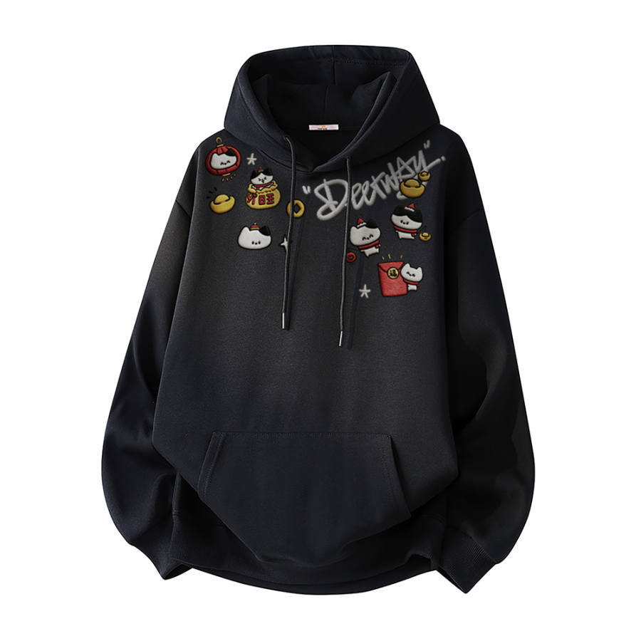 DEERWAY DEERWAY Sweatshirts Unisex Hooded Moderate Regular