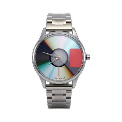 SUPEROKAZ Bound2 Quartz Movement Steel Strap Watch Unisex Blue Dial
