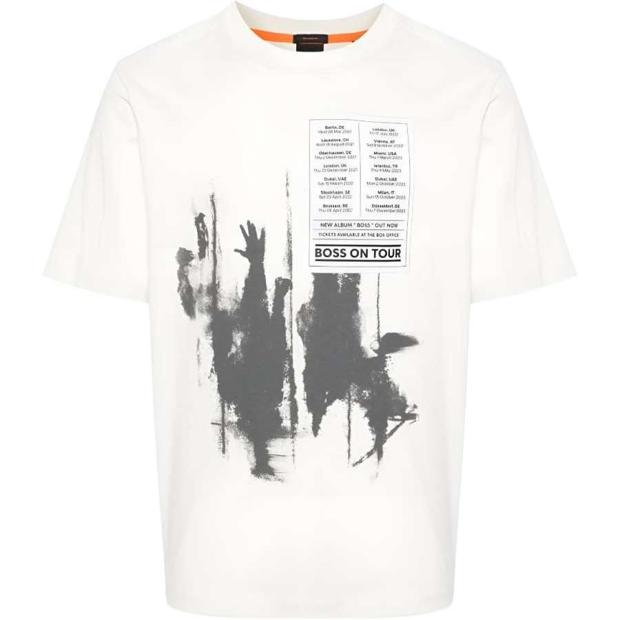 HUGO BOSS HUGO BOSS Patchwork Printed Cotton T-shirt