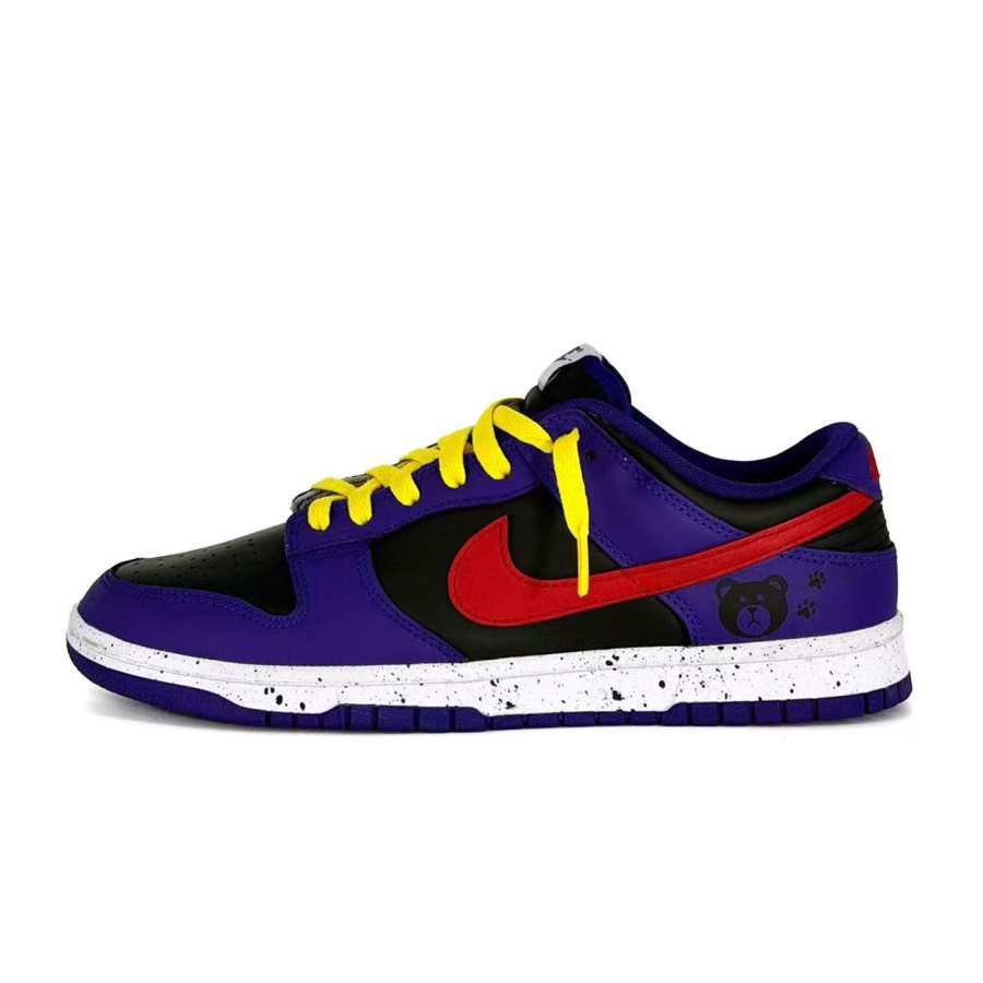 Nike Nike Dunk Scorpion Lei, Purple Colorway Cow Split Leather Slip Resistant Lightweight Low top Skateboard Shoes Men's