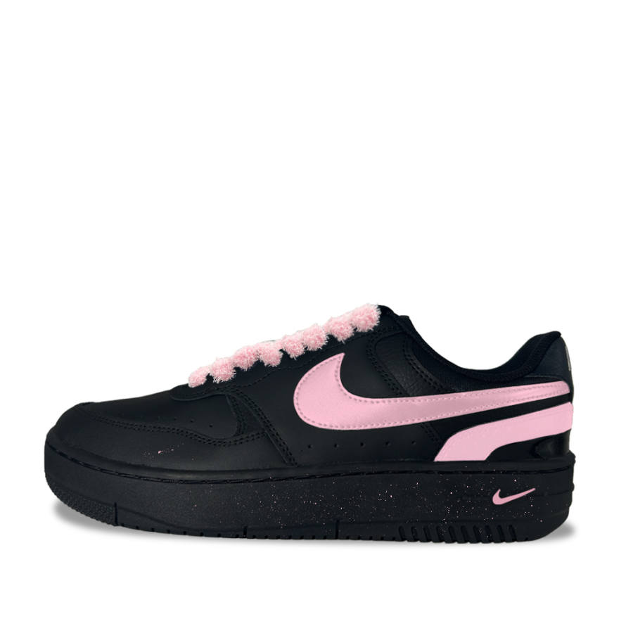 Nike Nike Gamma Force Mist Black Fleece Trend 1 Synthetic Leather Abrasion Resistant Low top Skateboard Shoes Women's Black