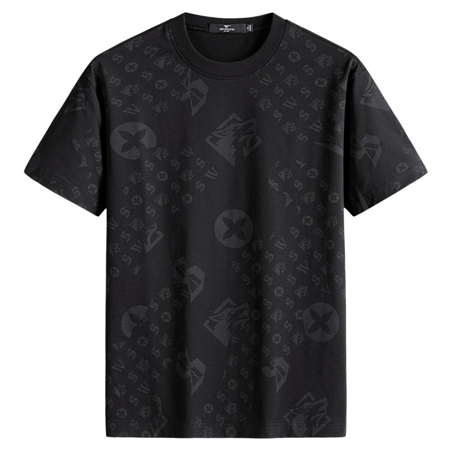 SEPTWOLVES SEPTWOLVES T Shirts Men's Black Crew Neck