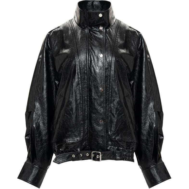 PINKO SS26 Leather Jacket Coat Women's