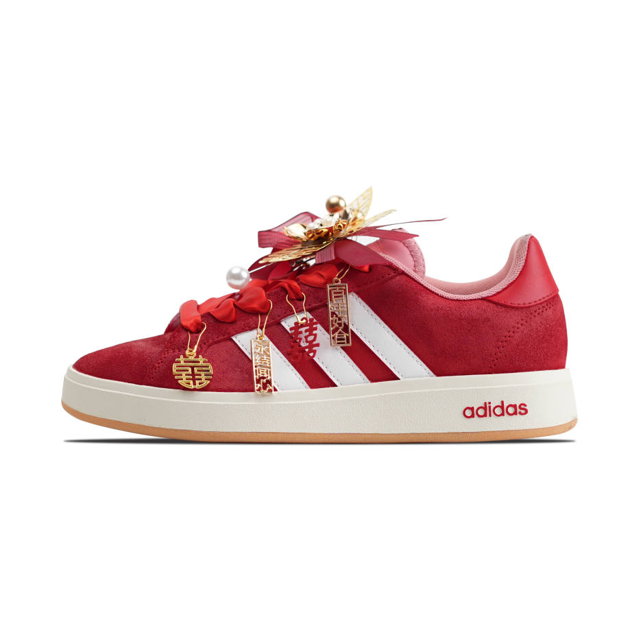 Adidas Adidas Grand Court Base 00s Love Forever Abrasion Resistant Slip Resistant Abrasion Resistant Slip Resistant Low top