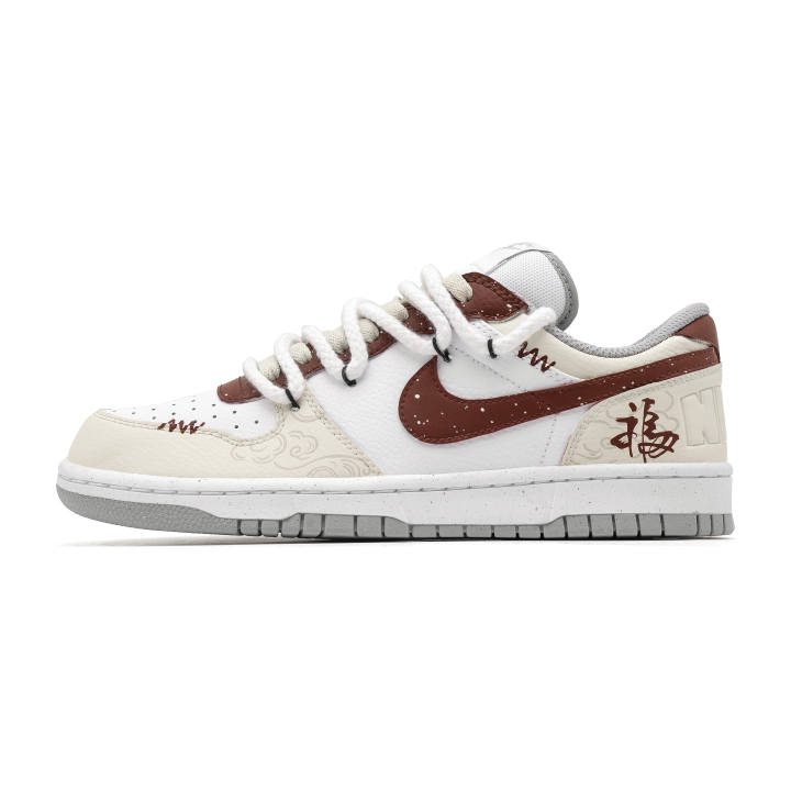 Nike Nike Big Low Blessing Grace Low top Skateboard Shoes Men's White Red