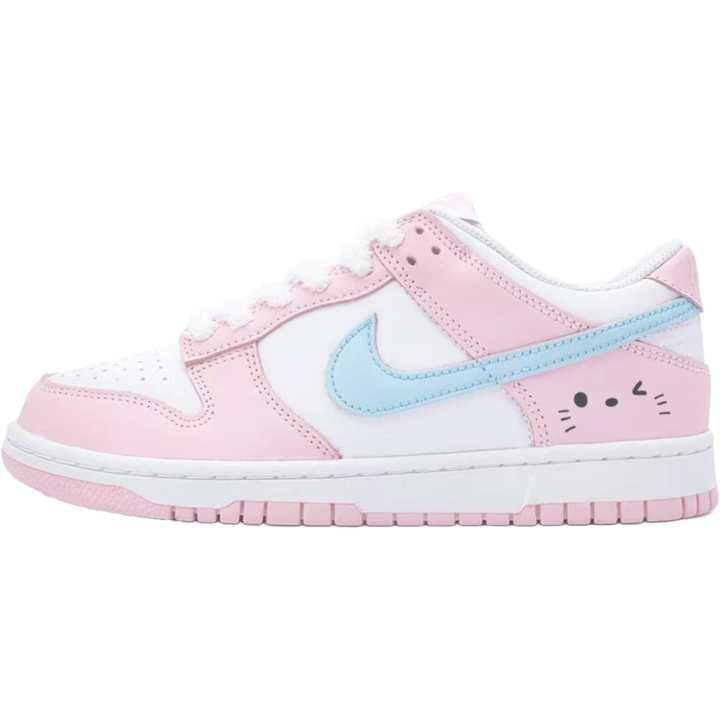 Nike Nike Dunk Sweet Peach, Students Party Leather Cushioning, Wear Resistant Low top Skateboard Shoes Pink Unisex