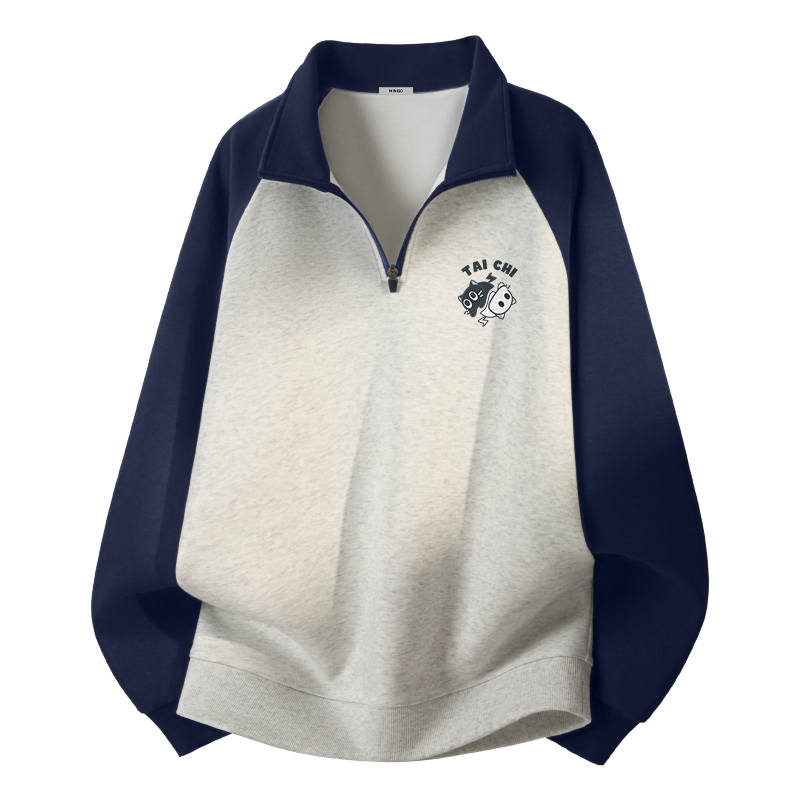 MINISO MINISO Sweatshirts Unisex Half Open Collar Moderate