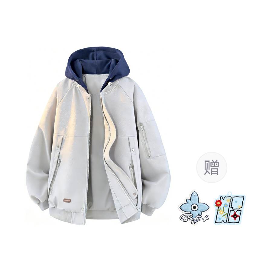 WARRIOR WARRIOR Jackets Unisex Hooded Moderate Mock Two Piece