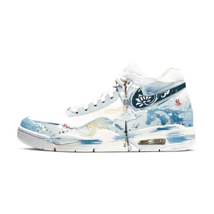 Nike Nike Flight Legacy Jade Horse Soaring Cloud Coverage Height Increasing Support Abrasion Resistant High top