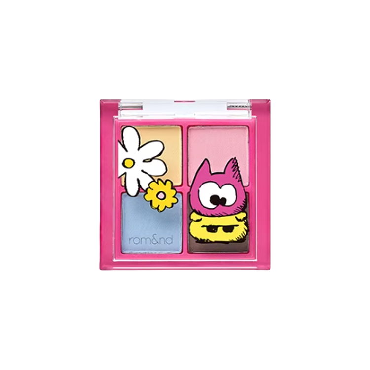 ROM&ND ROMAND x ZOA&FRIENDS Over The Eyelids 4 Colors Eye Shadows Easy to Blend Complexion 2.5g