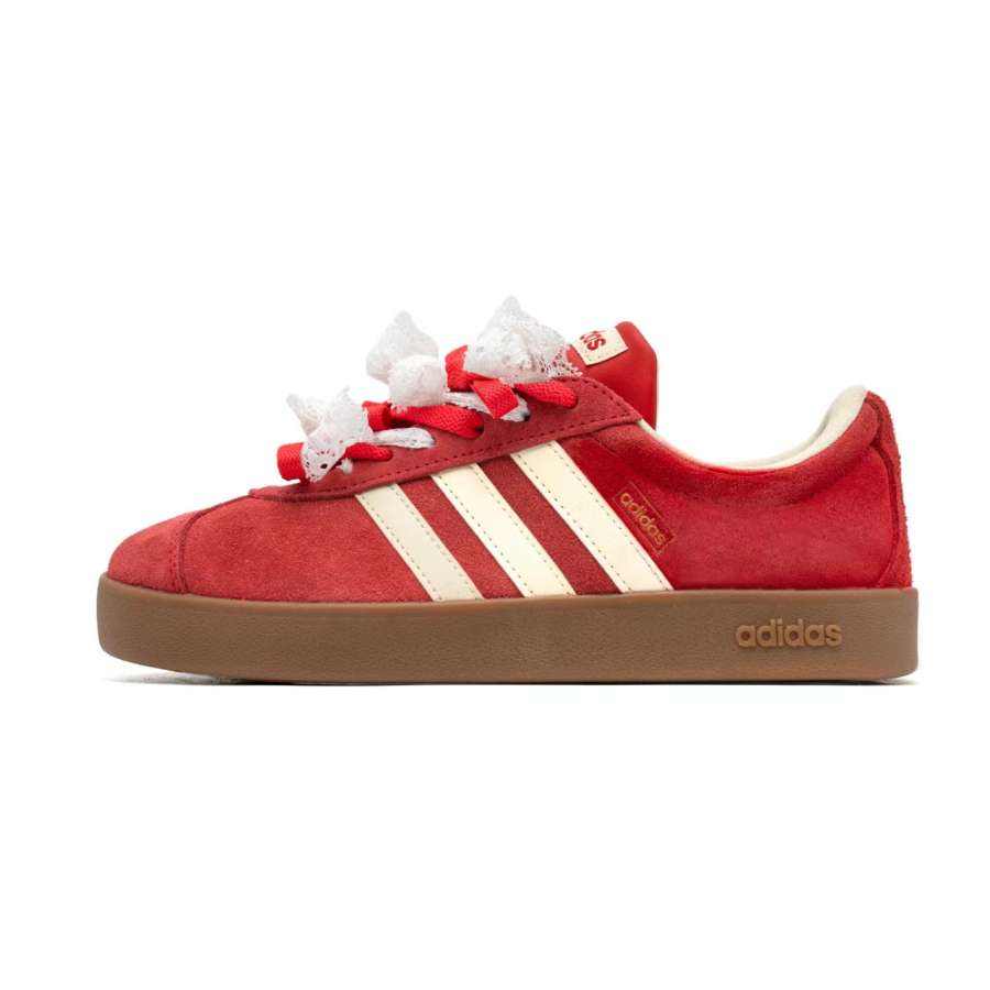 Adidas Adidas Vl Court Classic Sweet Berry Cream Coverage Low top Skateboard Shoes Women's China Red