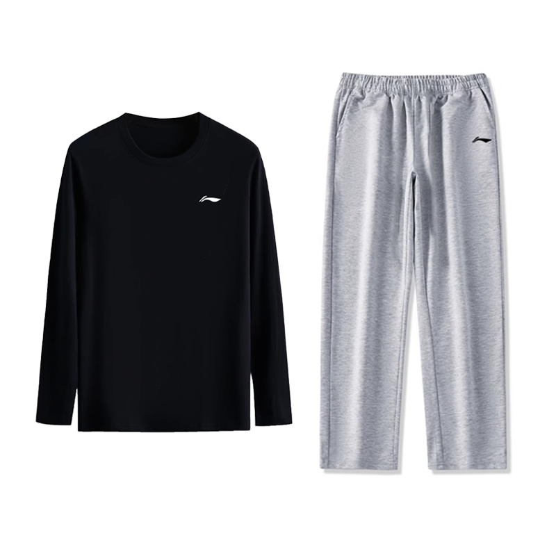 Li-Ning Li Ning Casual Sportswear Unisex Black+New Light Heather Gray