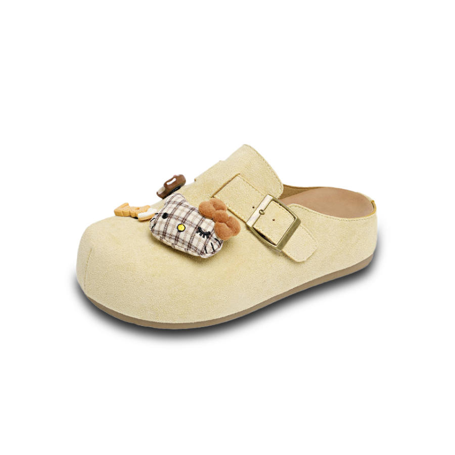 Lanza Rubber Sole Cute Pet Design Abrasion Resistant, Odor Resistant Closed Toe Slippers Women's