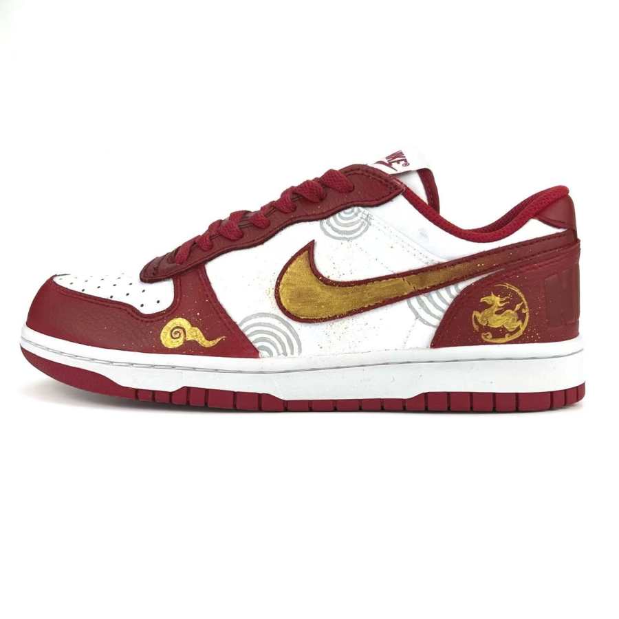Nike Nike Big Lucky Red Journey Coverage Slip Resistant Cushioning Abrasion Resistant Low top Skateboard Shoes Unisex Red