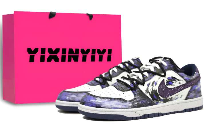 Nike Nike Big Low top Skateboard Shoes Unisex Jellyfish Purple