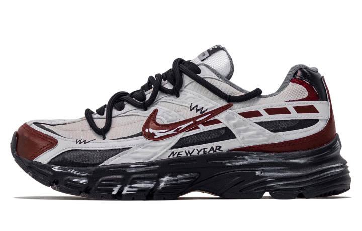 Nike Nike Initiator Leather Abrasion Resistant Slip Resistant Low top Running Shoes Men's Red White