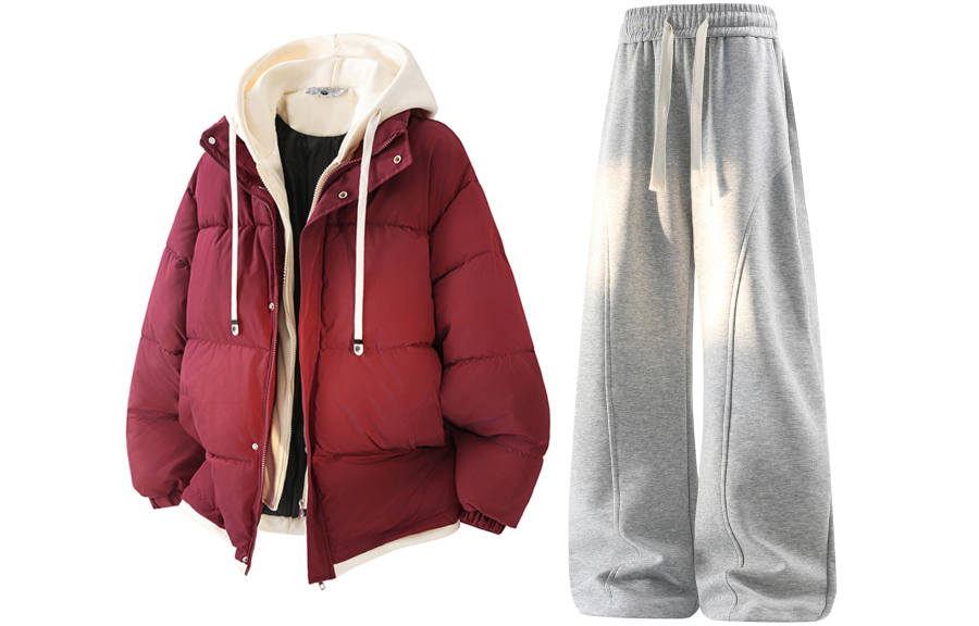 X1617 Casual Sportswear Unisex Hooded Thickened And Fleece Lined